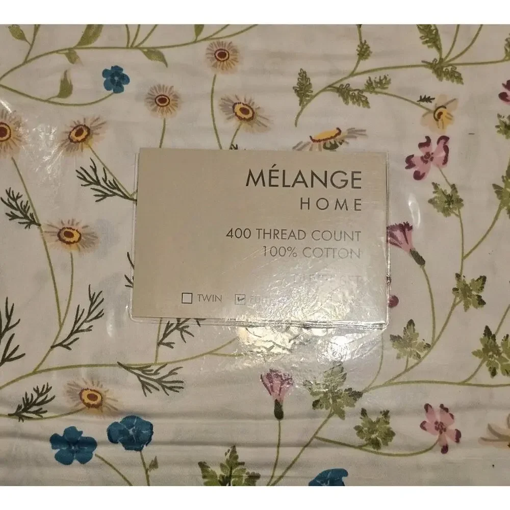 NIP‎ Melange Home 400TC Series Wildflower,Full/Queen Duvet Set